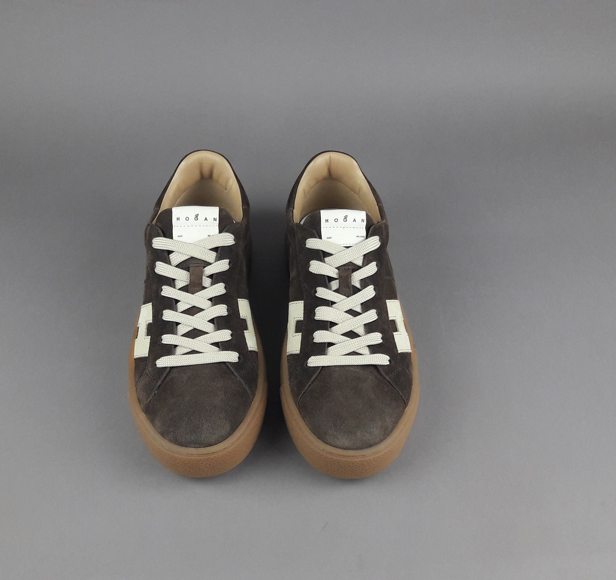 Hogan Sneakers H705 Uomo Camoscio Marrone
