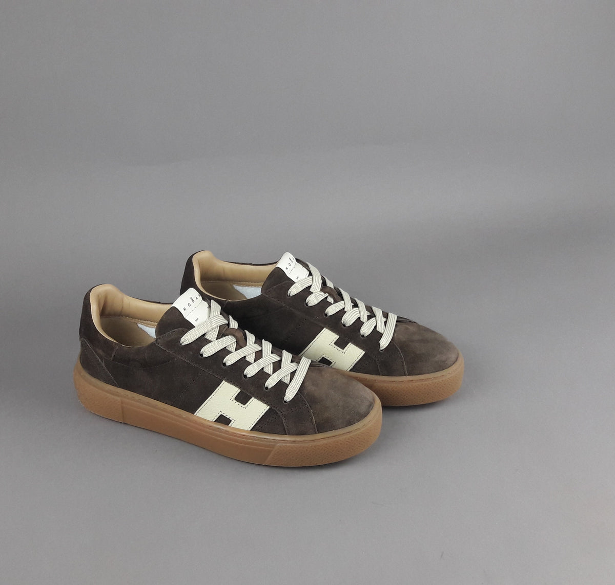 Hogan Sneakers H705 Uomo Camoscio Marrone