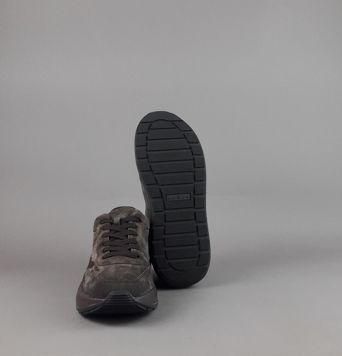 Hogan Sneakers Hi-Light H719 Uomo Camoscio Marrone Scuro