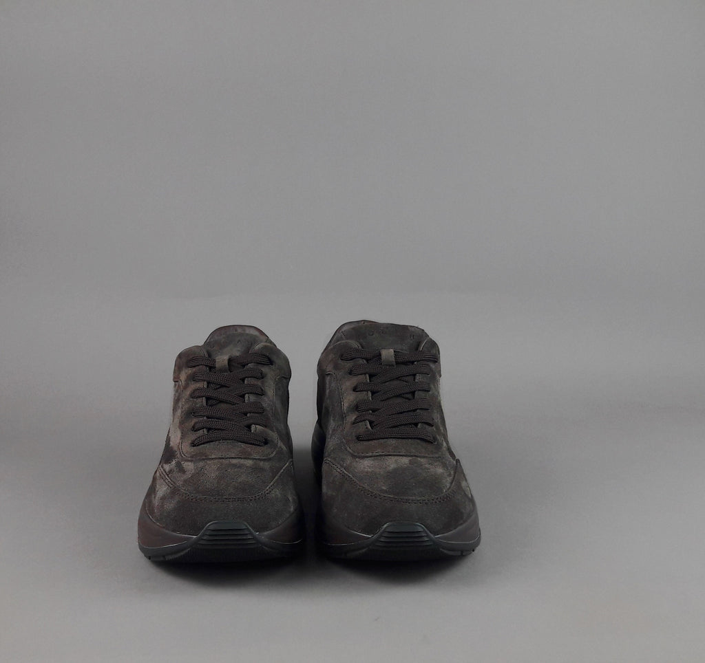 Hogan Sneakers Hi-Light H719 Uomo Camoscio Marrone Scuro