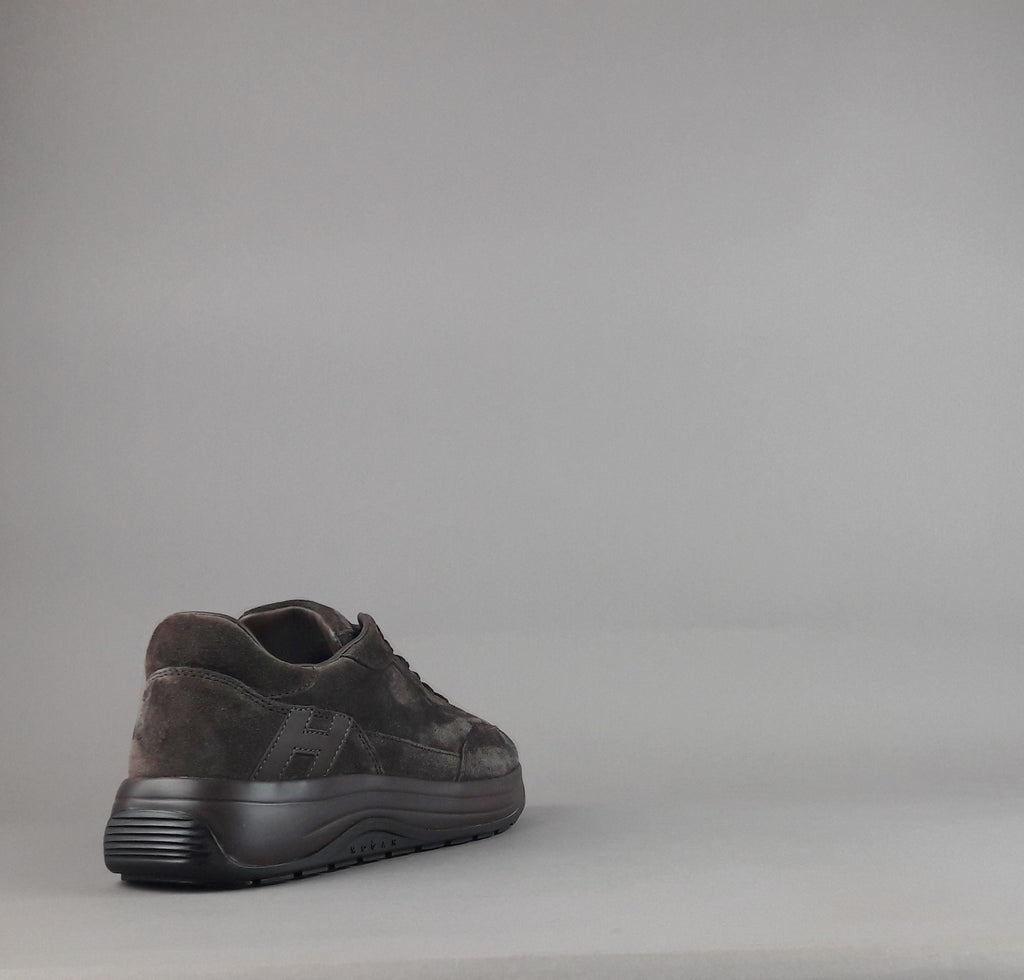 Hogan Sneakers Hi-Light H719 Uomo Camoscio Marrone Scuro