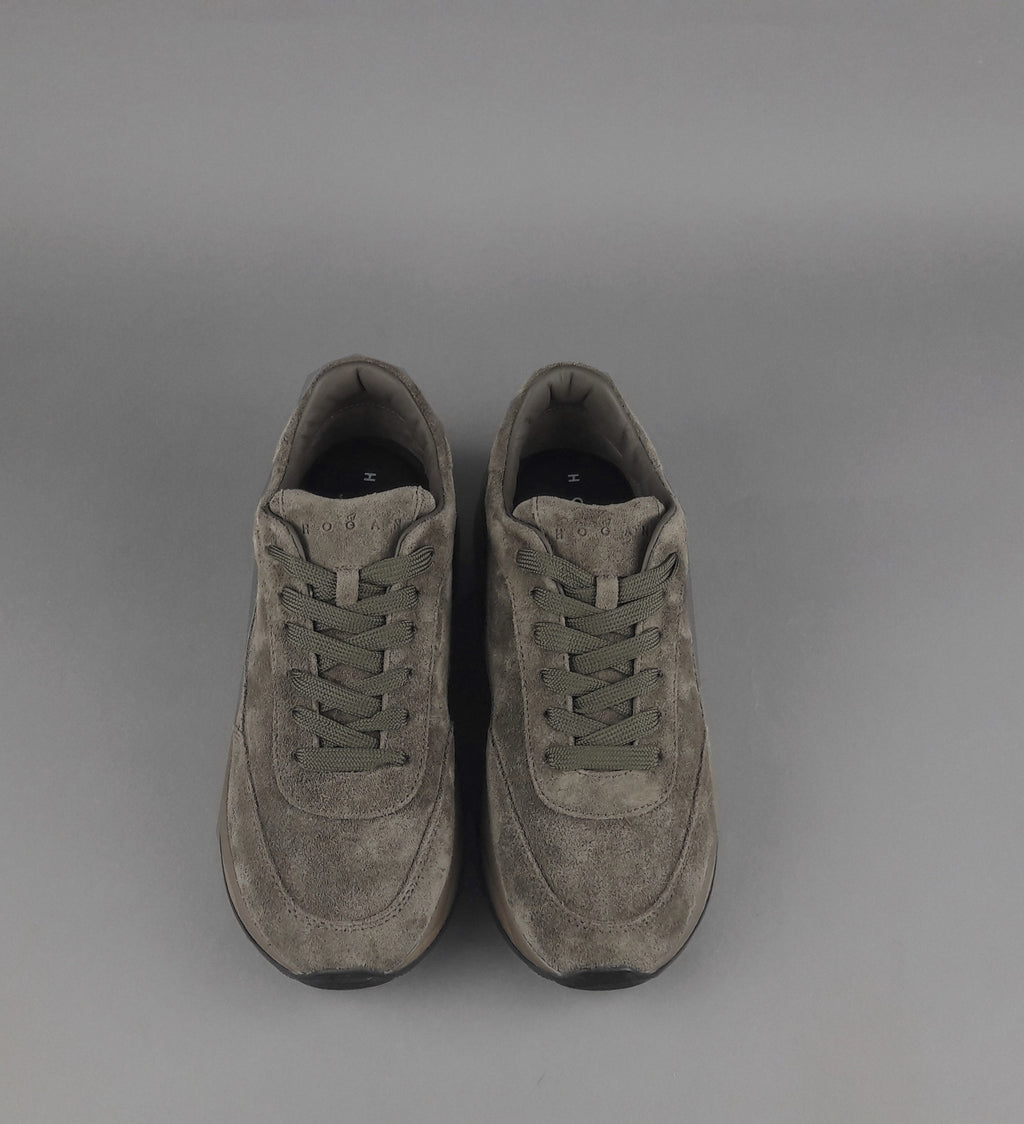 Hogan Sneakers Hi-Light H719 Uomo Camoscio Talpa Scuro