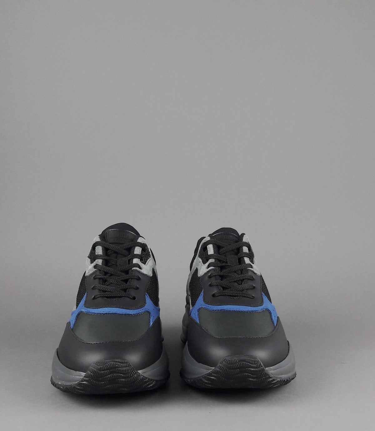Hogan Sneakers Interaction Uomo Pelle Camoscio Tela Nero Grigio