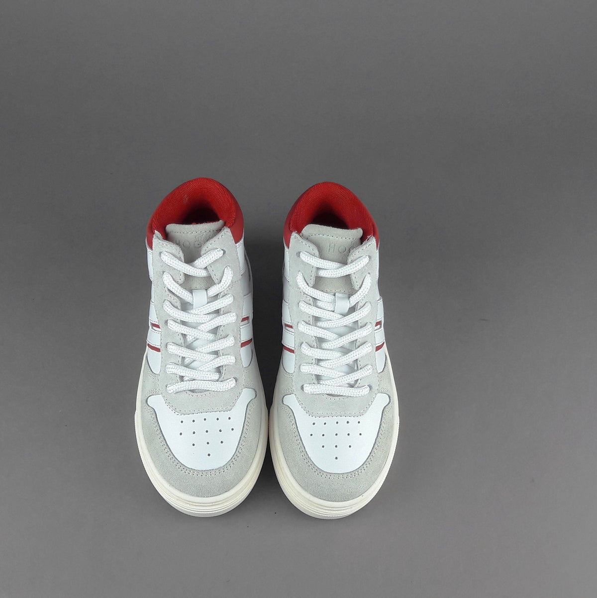 Hogan Sneakers J340 Junior Camoscio Pelle Bianco H Lunga