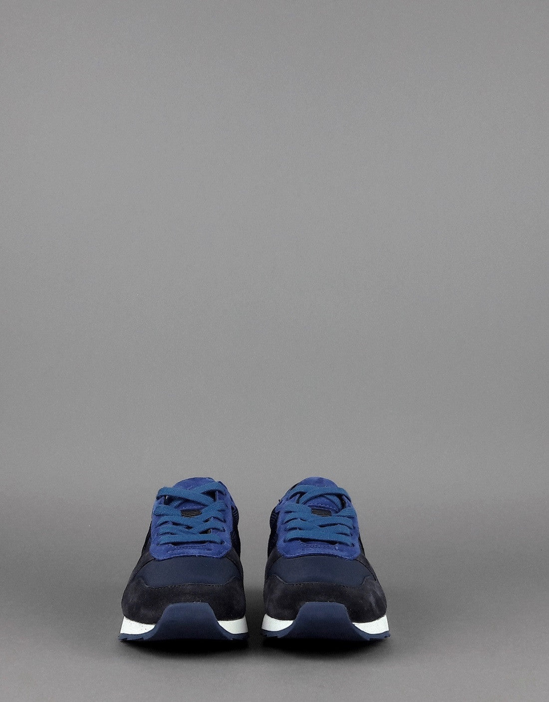 Hogan Sneakers J484 Junior Camoscio Tela Scuba Blu Scuro Blu H Tessuto
