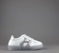 Hogan Sneakers J582 Junior Pelle Bianco H Onda Glitter