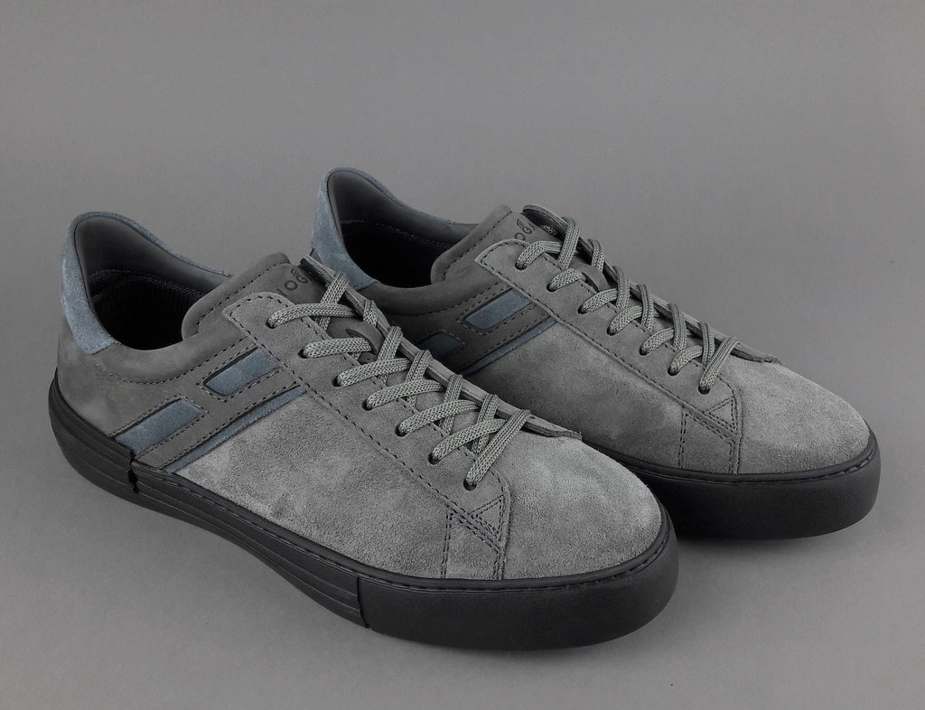 Hogan Sneakers Rebel Uomo Camoscio Nabuk Grigio