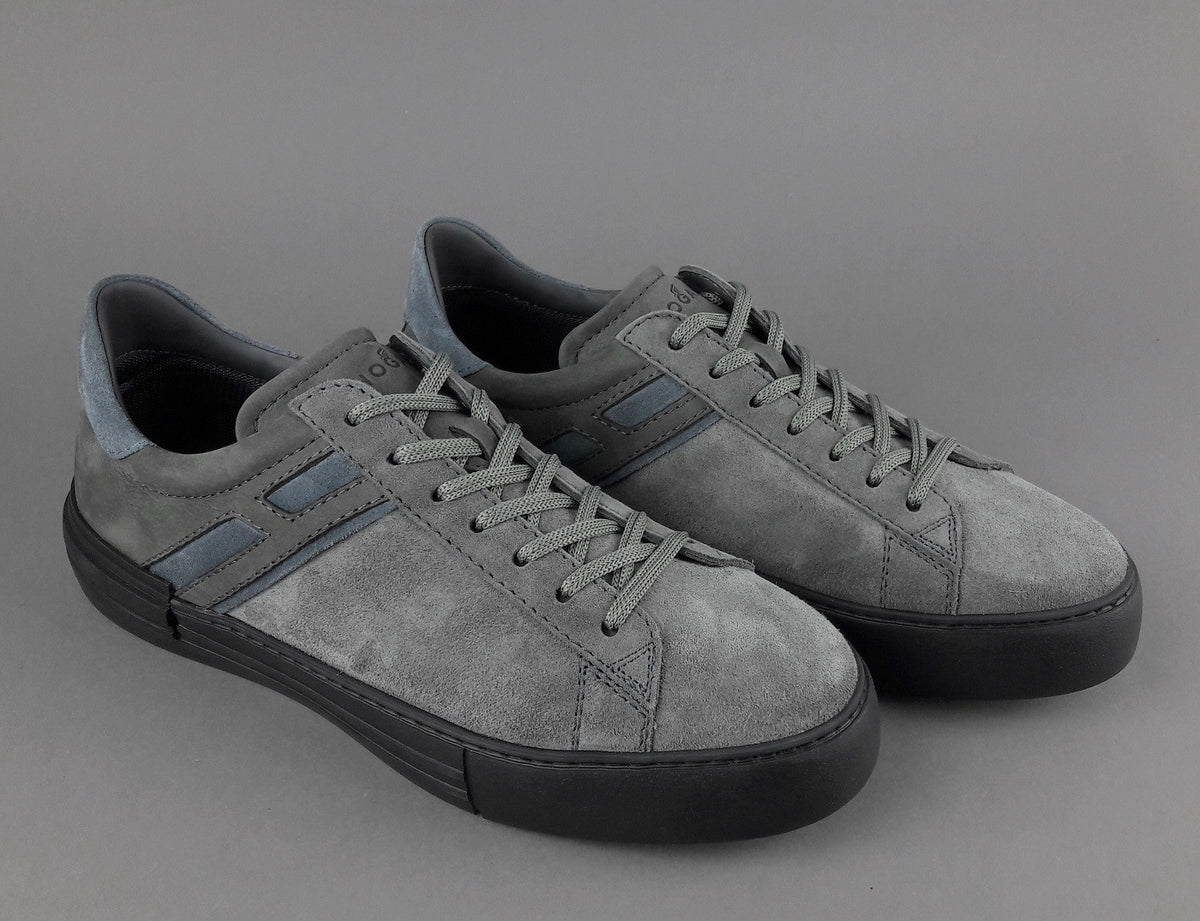 Hogan Sneakers Rebel Uomo Camoscio Nabuk Grigio