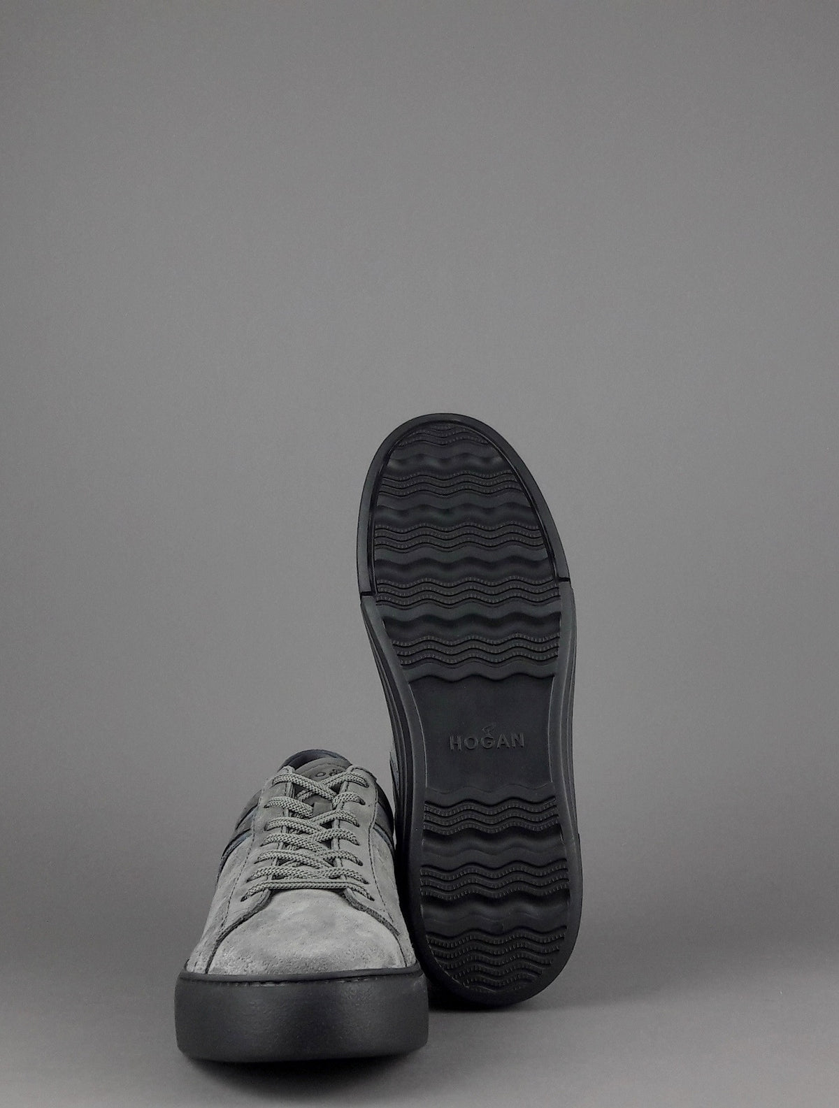 Hogan Sneakers Rebel Uomo Camoscio Nabuk Grigio