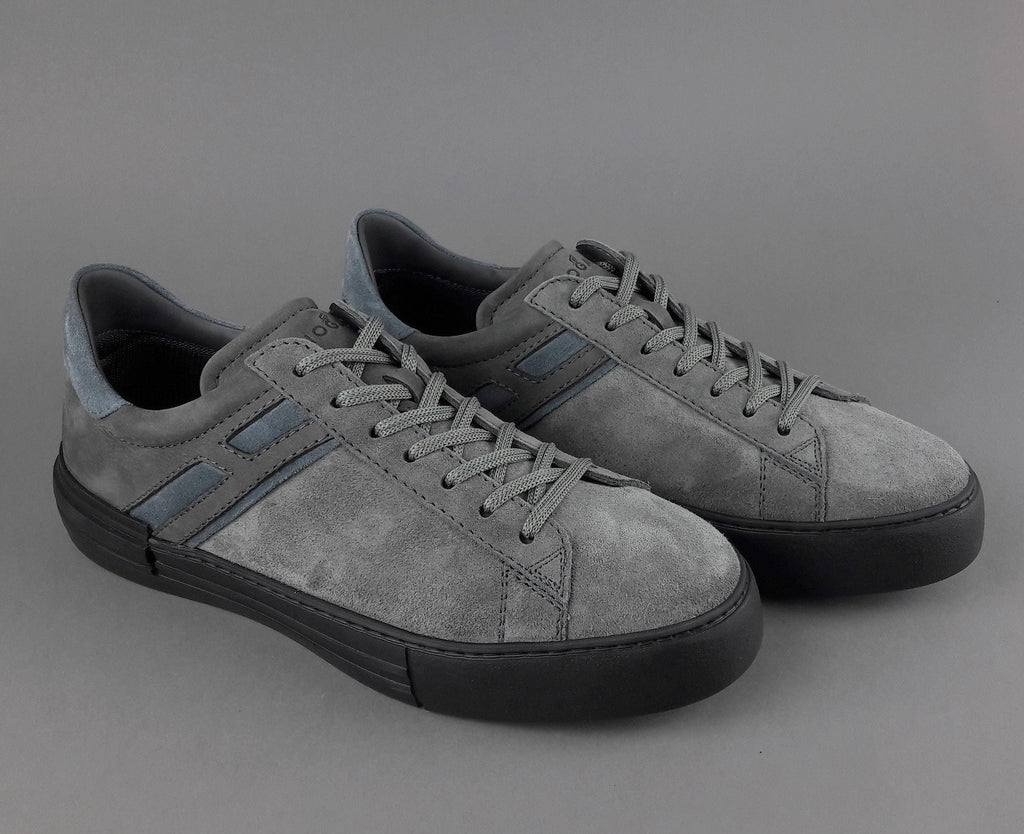 Hogan Sneakers Rebel Uomo Camoscio Nabuk Grigio