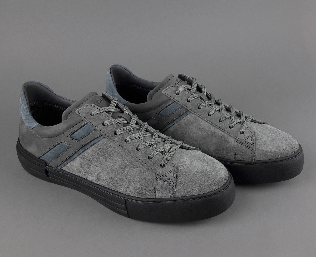 Hogan Sneakers Rebel Uomo Camoscio Nabuk Grigio