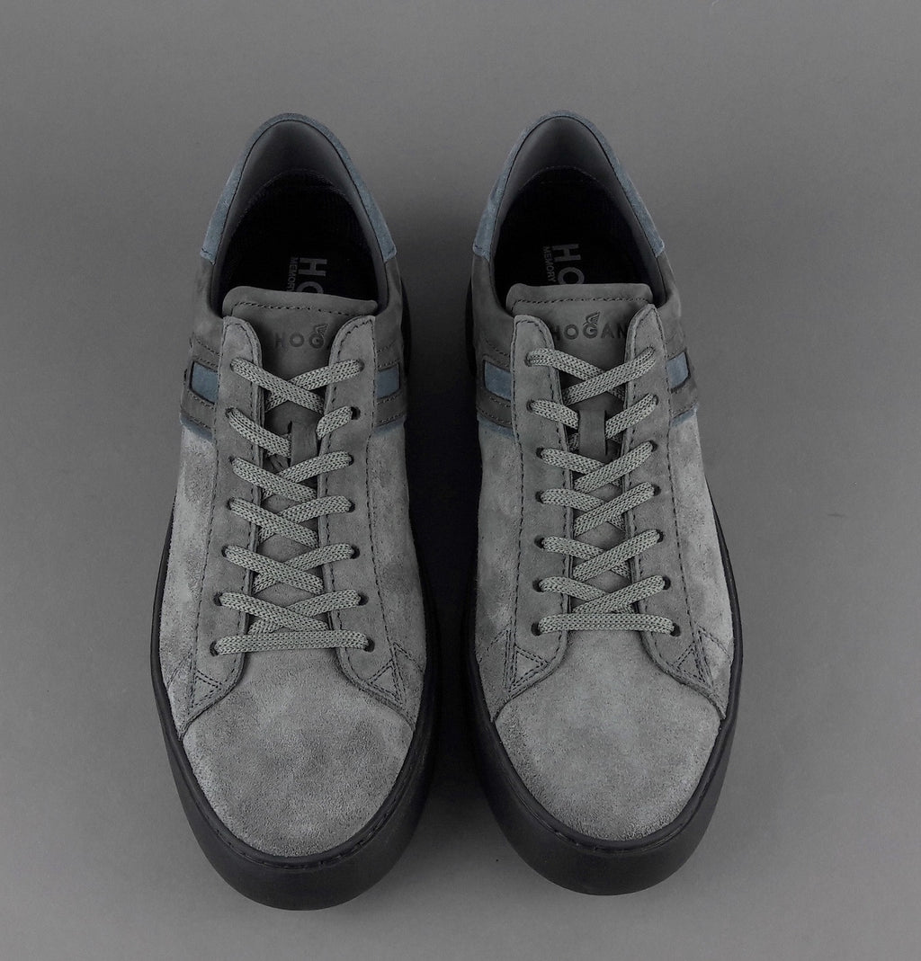 Hogan Sneakers Rebel Uomo Camoscio Nabuk Grigio