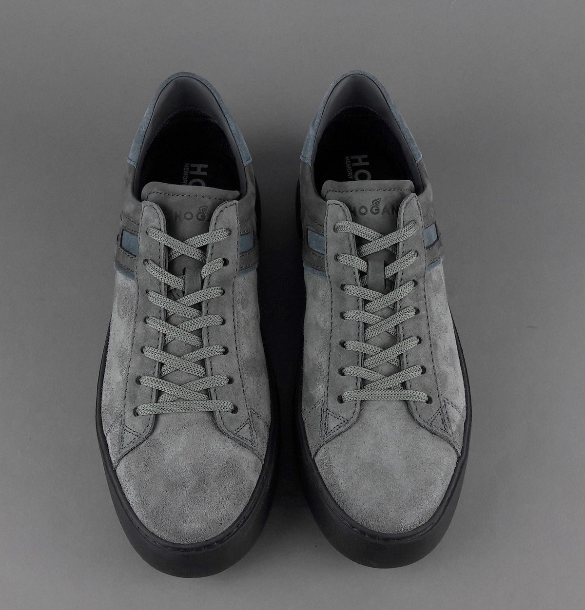 Hogan Sneakers Rebel Uomo Camoscio Nabuk Grigio