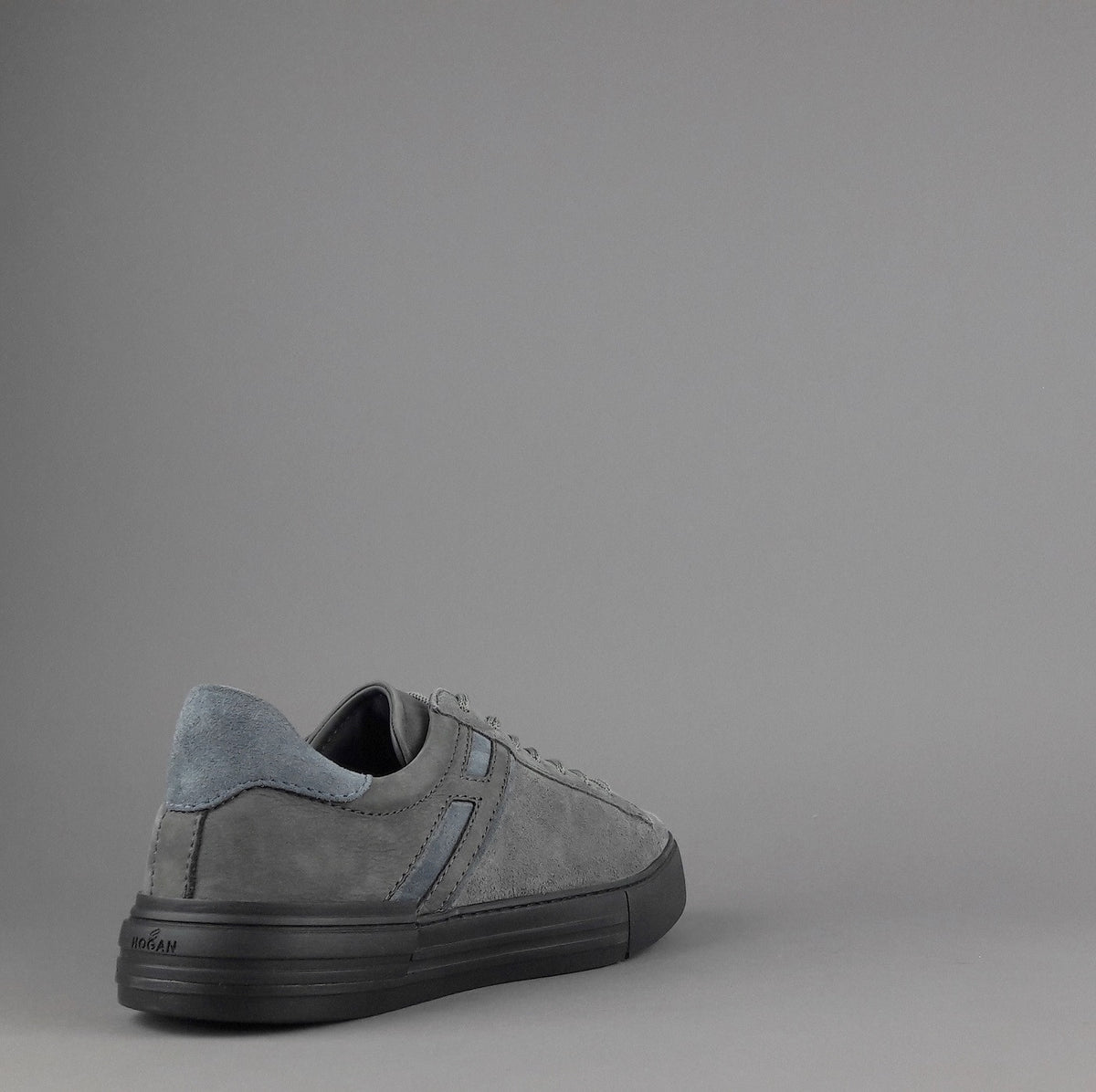 Hogan Sneakers Rebel Uomo Camoscio Nabuk Grigio