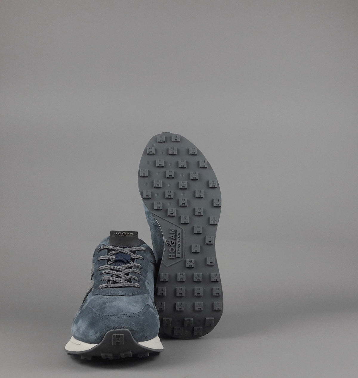 Hogan Sneakers Uomo H601 Camoscio Avion Chiaro H Camoscio