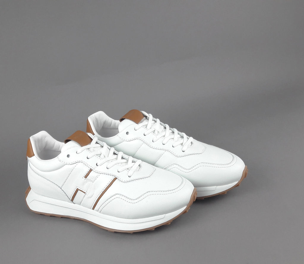 Hogan Sneakers Uomo H601 Pelle Nappa Bianco