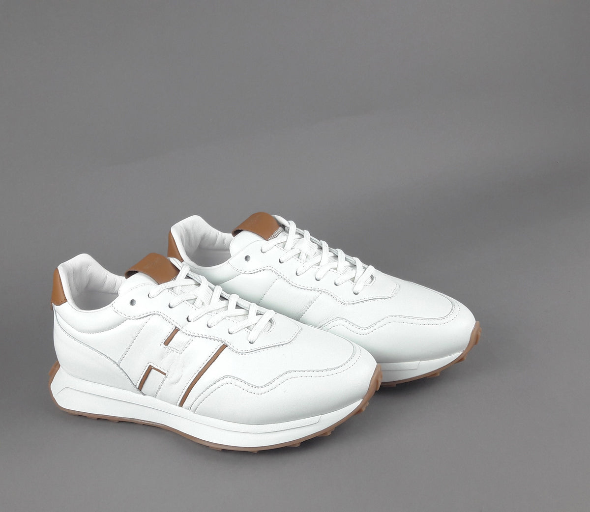 Hogan Sneakers Uomo H601 Pelle Nappa Bianco