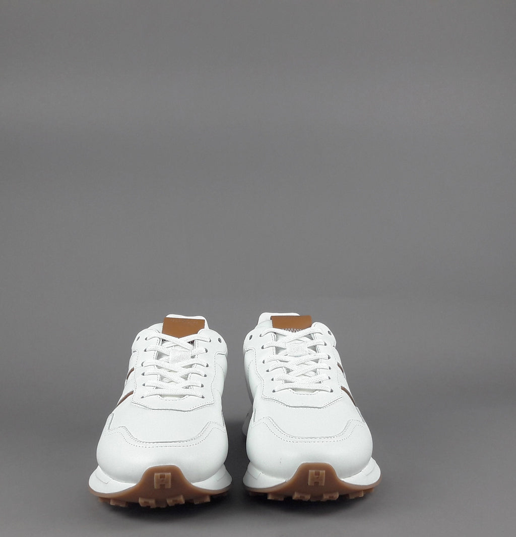 Hogan Sneakers Uomo H601 Pelle Nappa Bianco