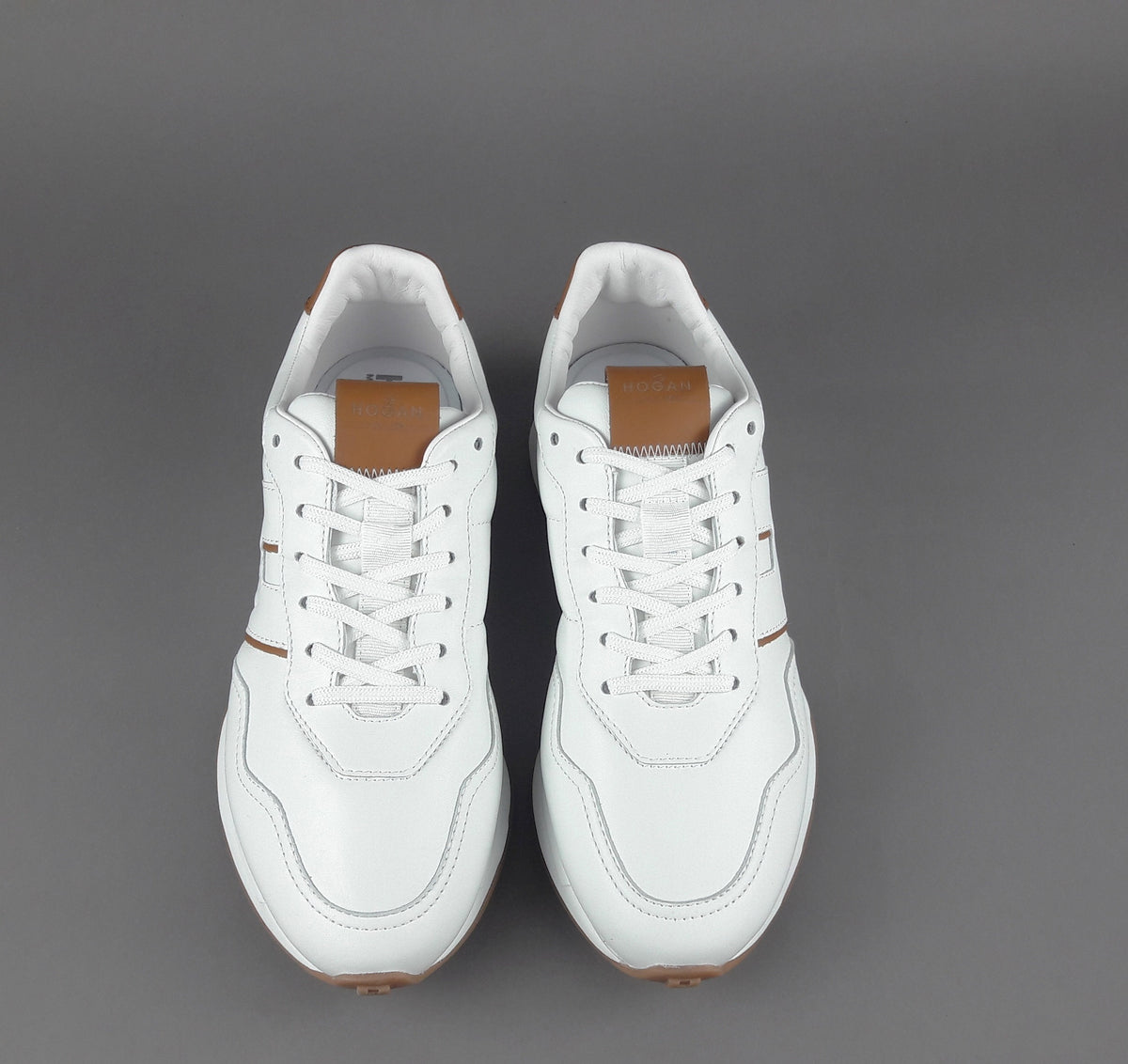 Hogan Sneakers Uomo H601 Pelle Nappa Bianco