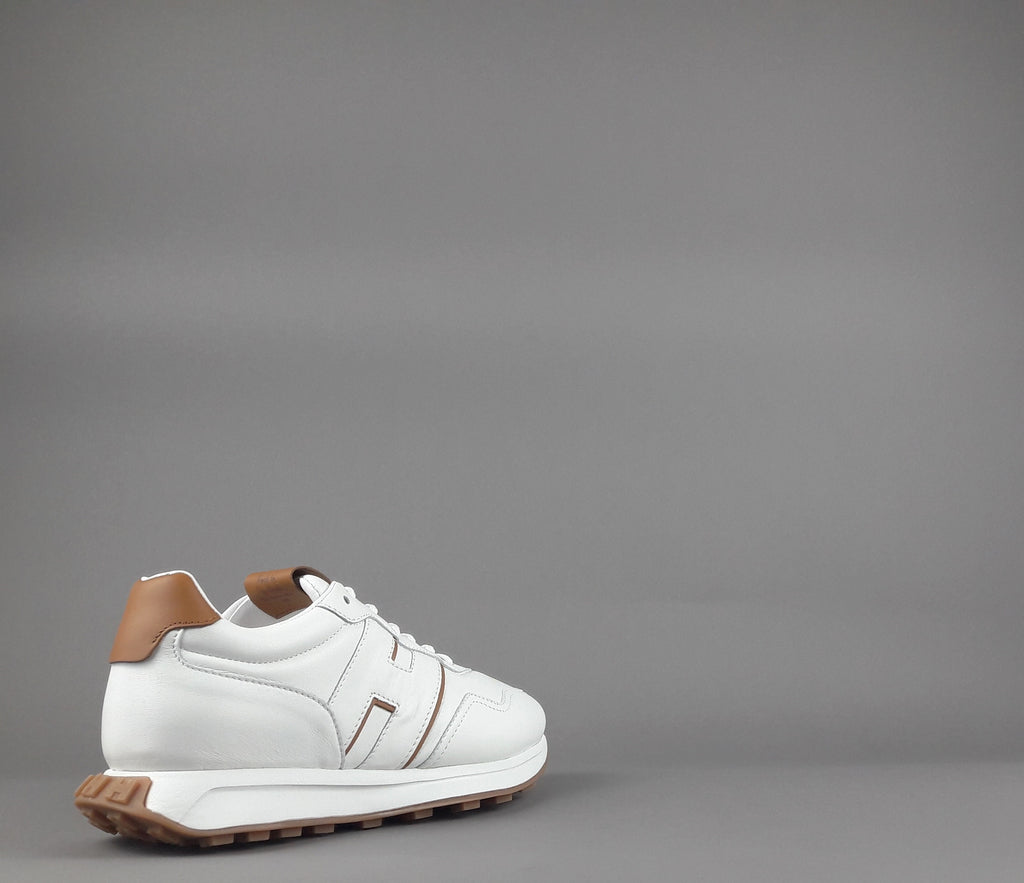 Hogan Sneakers Uomo H601 Pelle Nappa Bianco