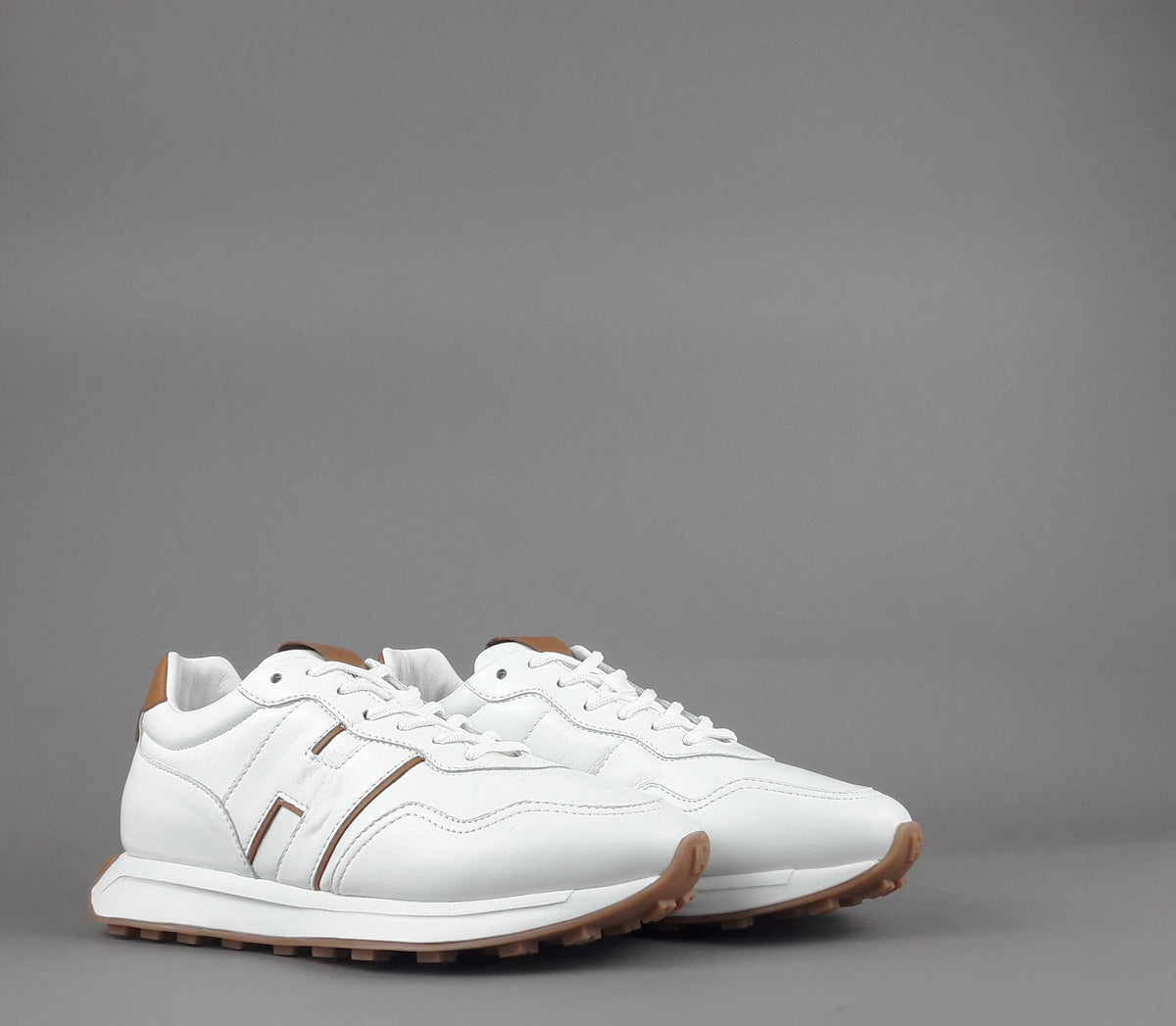 Hogan Sneakers Uomo H601 Pelle Nappa Bianco