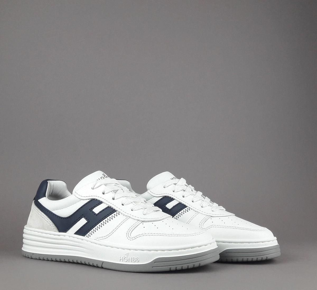 Hogan Sneakers Uomo H630 Pelle Bianco