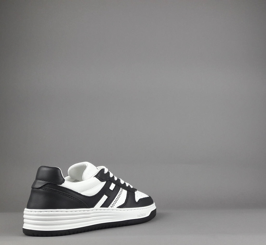 Hogan Sneakers Uomo H630 Pelle Nero/Bianco