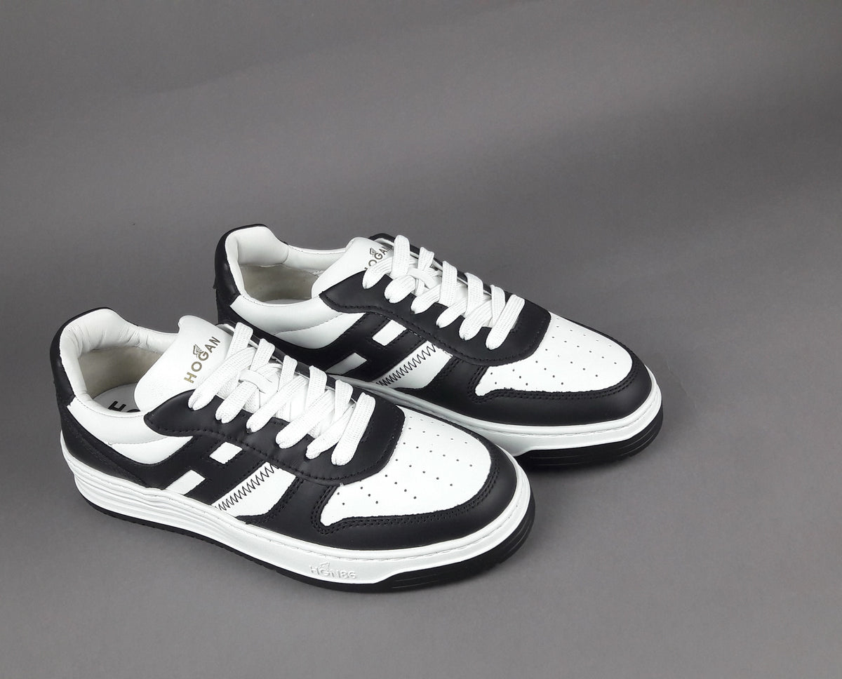 Hogan Sneakers Uomo H630 Pelle Nero/Bianco