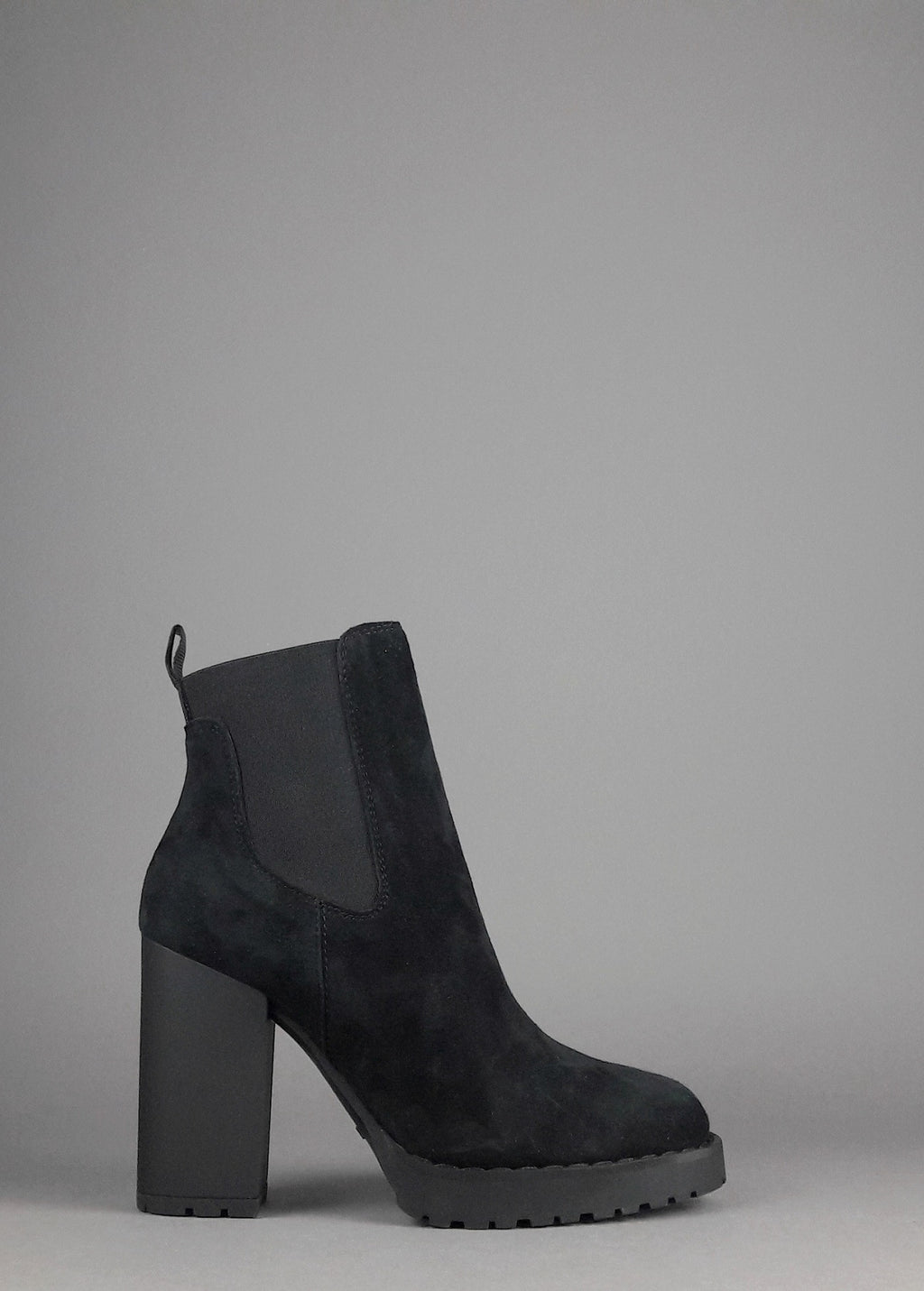 Hogan Stivaletto Donna H542 Camoscio Nero Elastici Laterali