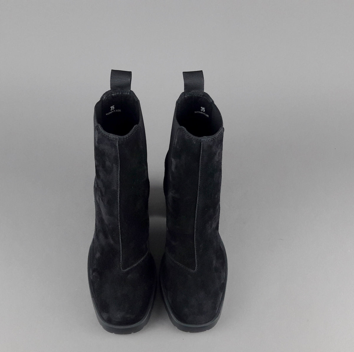 Hogan Stivaletto Donna H623 Camoscio Nero Elastici Laterali