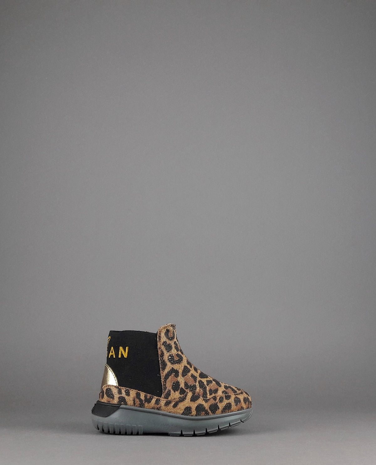 Hogan Stivaletto Interactive3 Junior Baby Camoscio Stampa Animalier