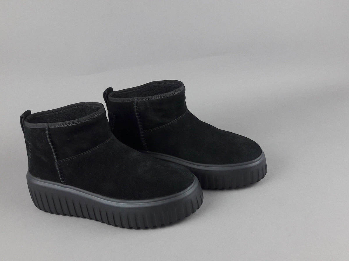 Hogan Stivaletto Stripes Donna H645 Camoscio Nero