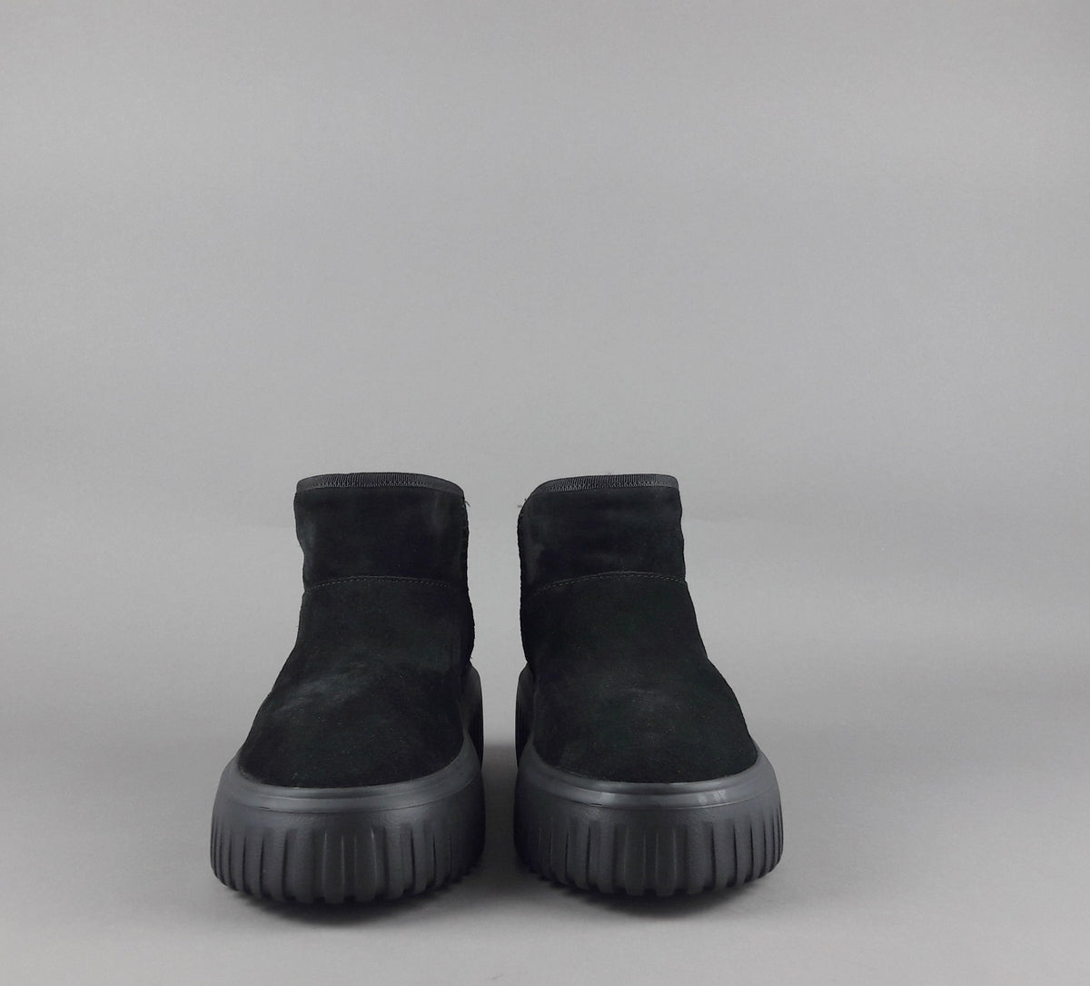 Hogan Stivaletto Stripes Donna H645 Camoscio Nero
