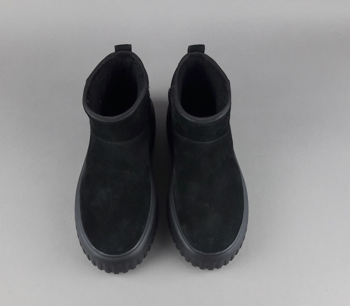 Hogan Stivaletto Stripes Donna H645 Camoscio Nero