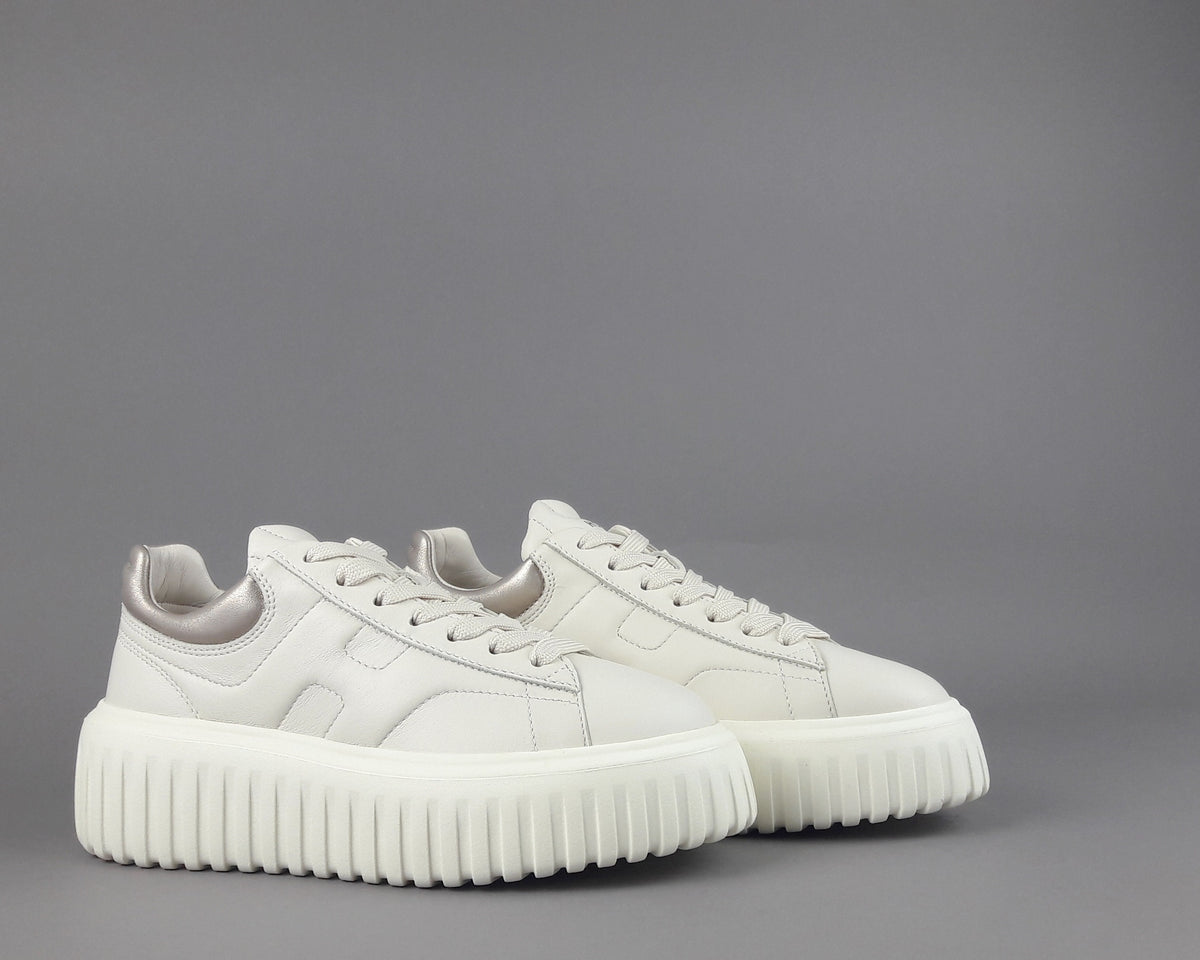 Hogan Stripes Donna Pelle Nappa Avorio