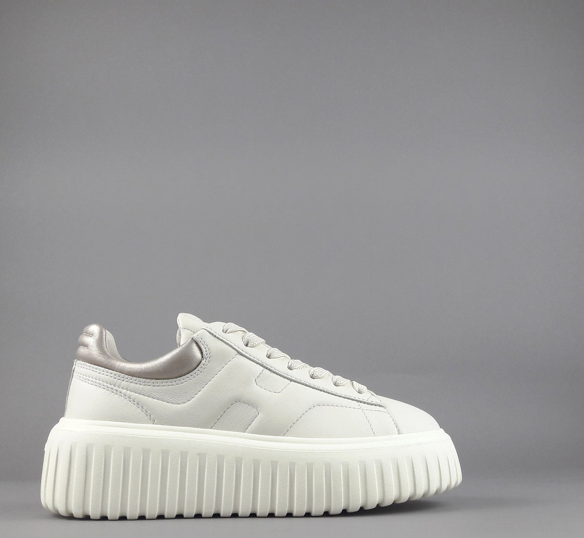 Hogan Stripes Donna Pelle Nappa Avorio