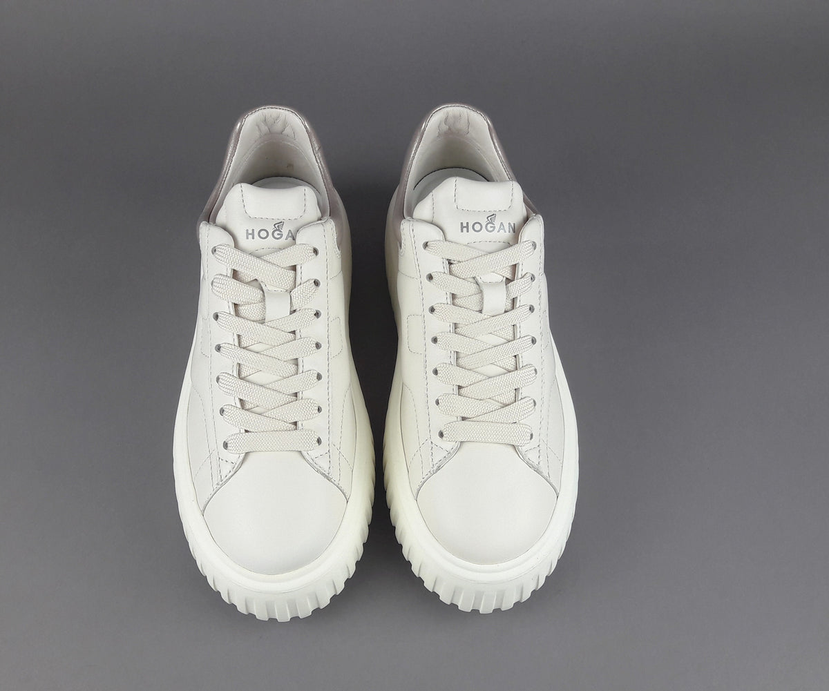 Hogan Stripes Donna Pelle Nappa Avorio