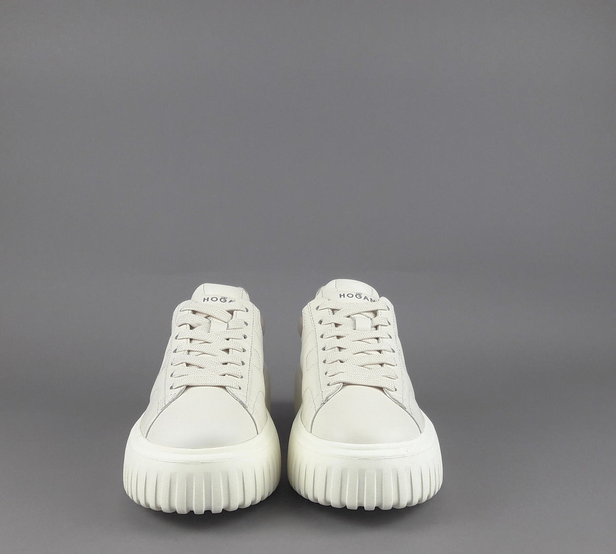 Hogan Stripes Donna Pelle Nappa Avorio