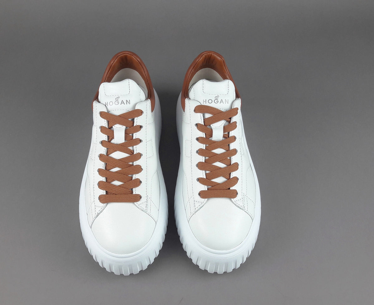 Hogan Stripes Donna Pelle Nappa Bianco
