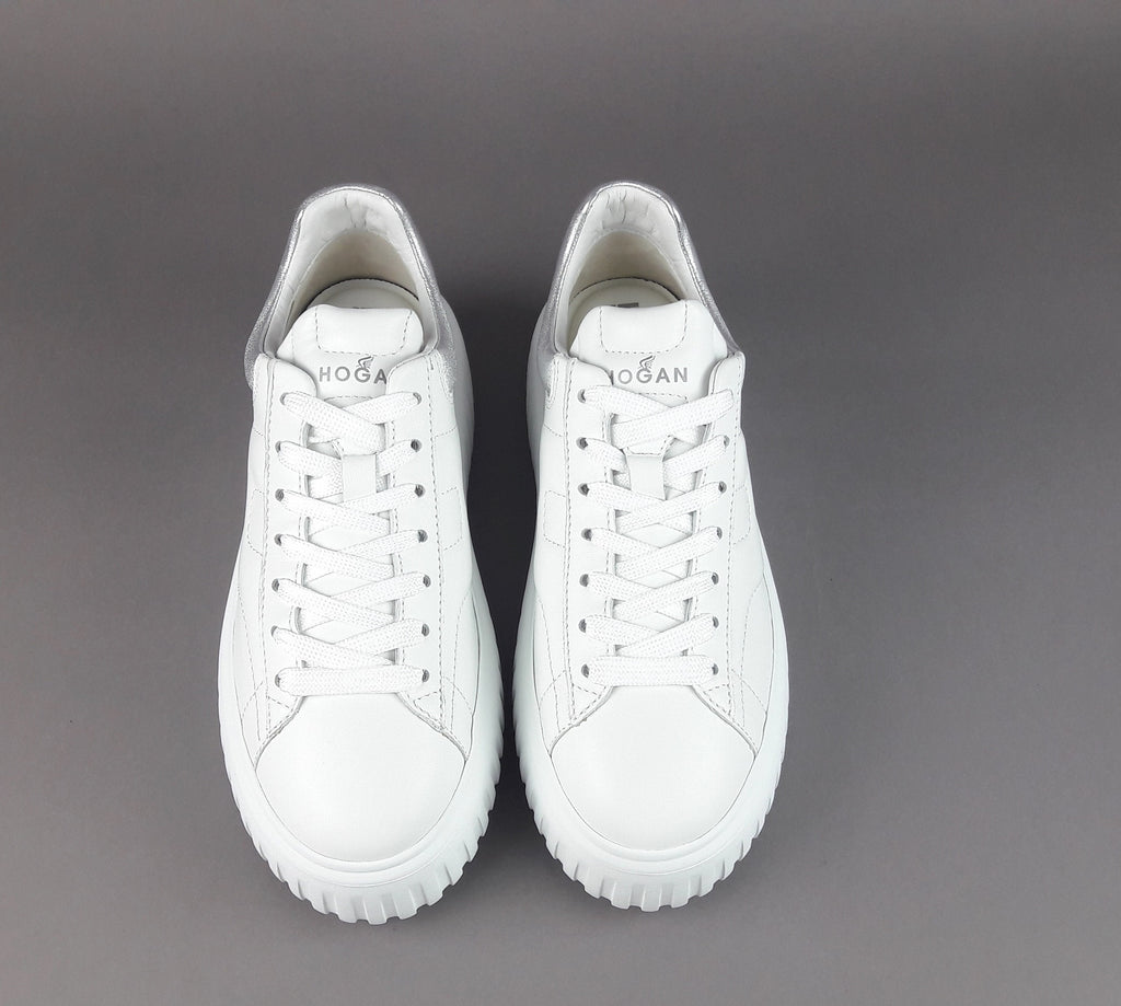 Hogan Stripes Donna Pelle Nappa Bianco