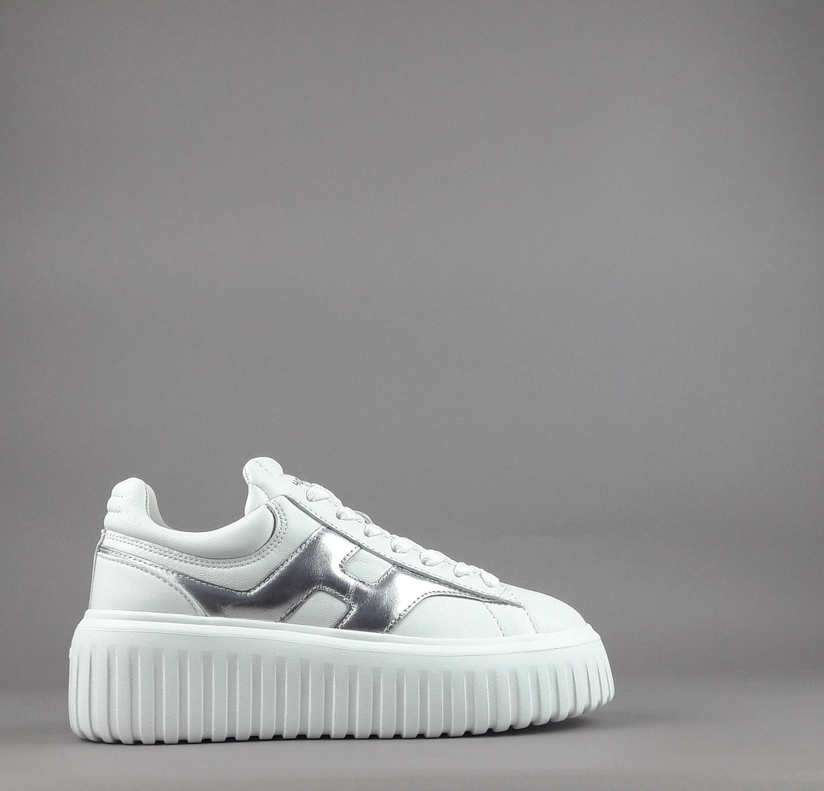 Hogan Stripes Donna Pelle Nappa Bianco