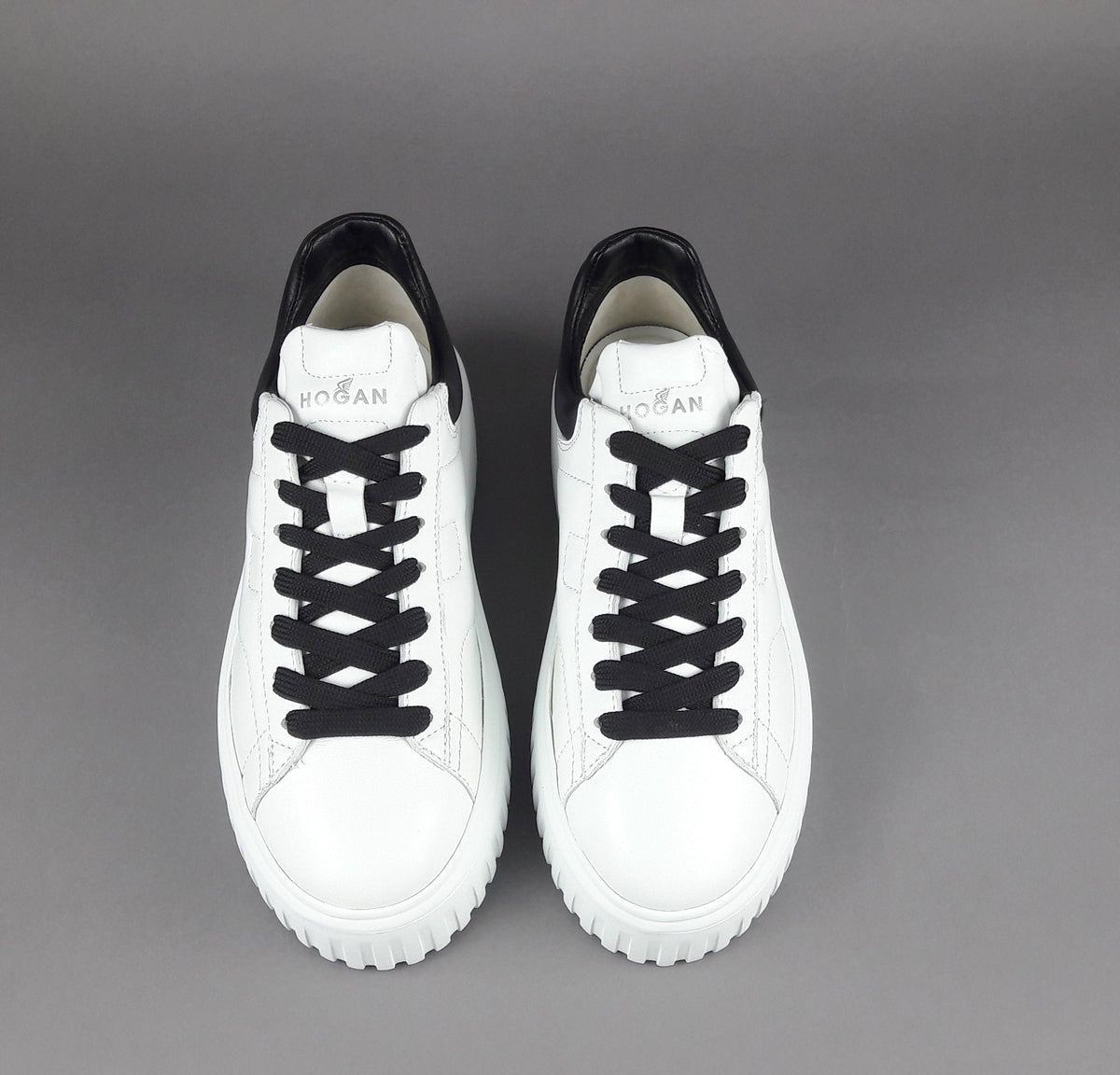 Hogan Stripes Donna Pelle Nappa Bianco