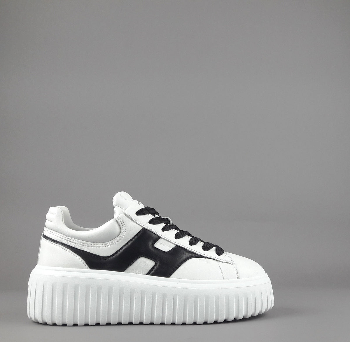 Hogan Stripes Donna Pelle Nappa Bianco