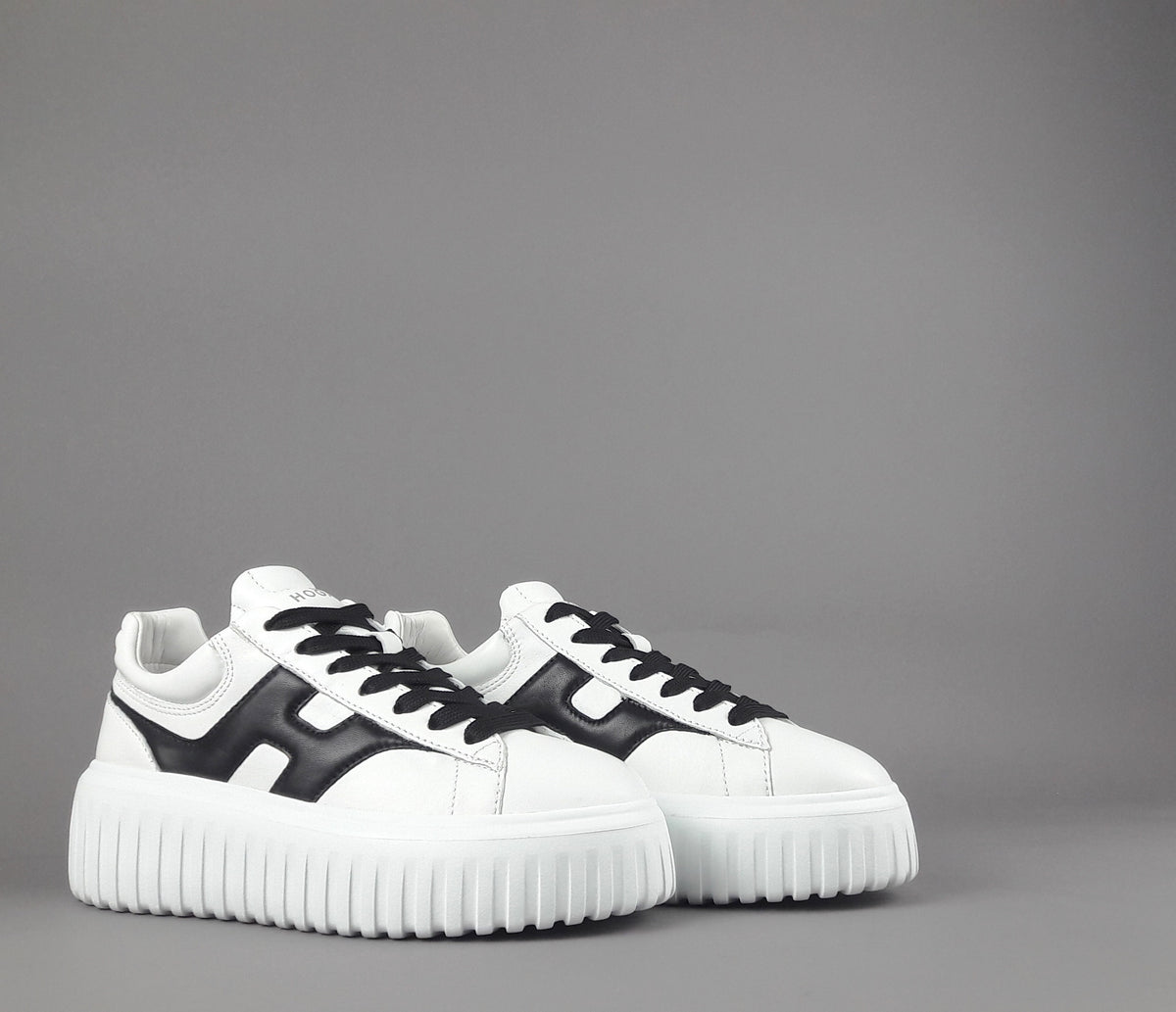 Hogan Stripes Donna Pelle Nappa Bianco