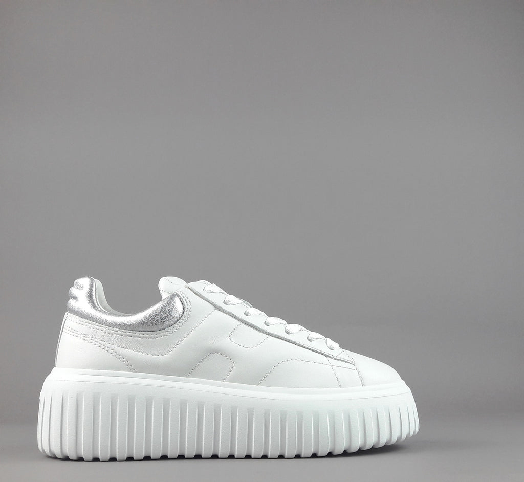 Hogan Stripes Donna Pelle Nappa Bianco