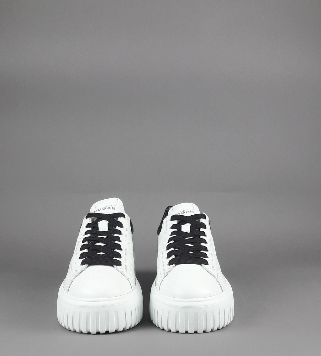 Hogan Stripes Donna Pelle Nappa Bianco