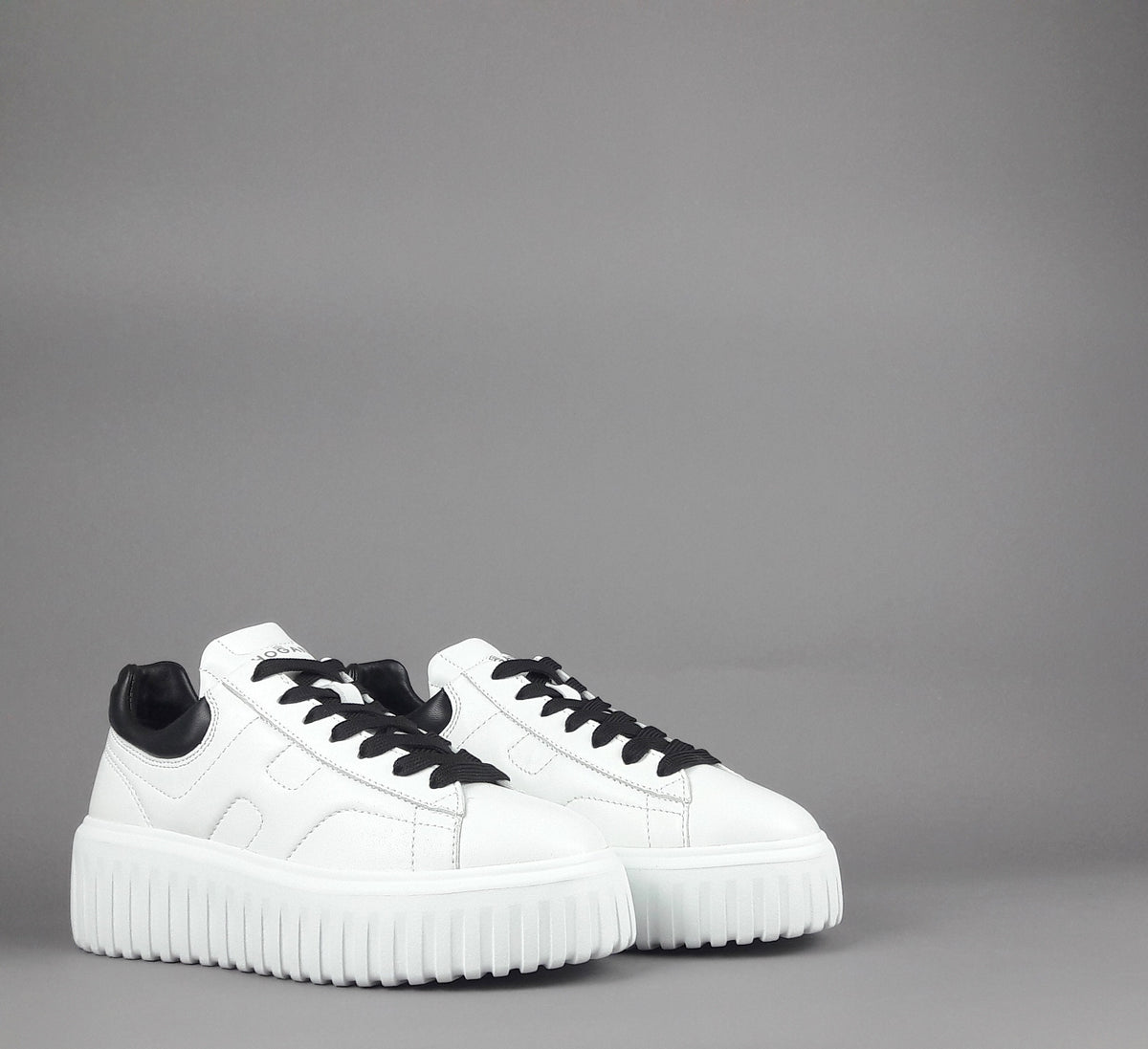 Hogan Stripes Donna Pelle Nappa Bianco