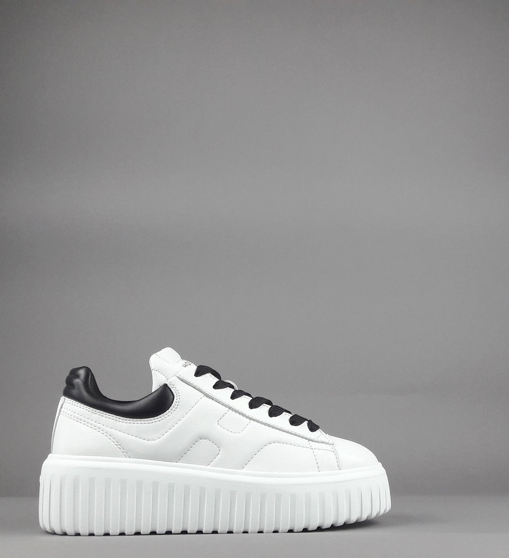 Hogan Stripes Donna Pelle Nappa Bianco