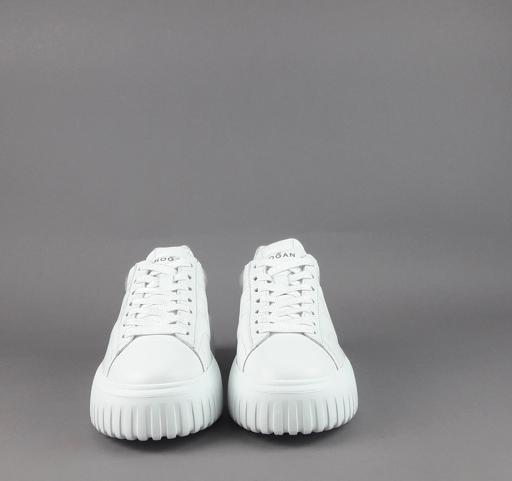 Hogan Stripes Donna Pelle Nappa Bianco