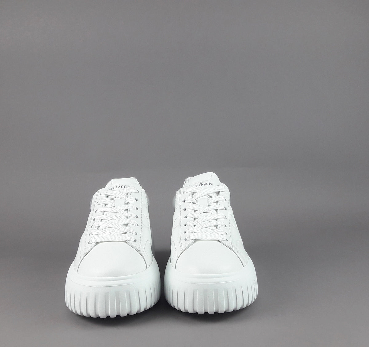Hogan Stripes Donna Pelle Nappa Bianco